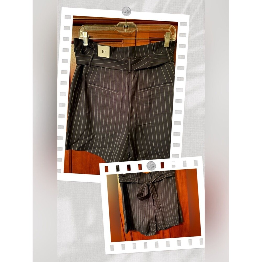 White House Black Market High Waist Pinstripe Shorts #1678